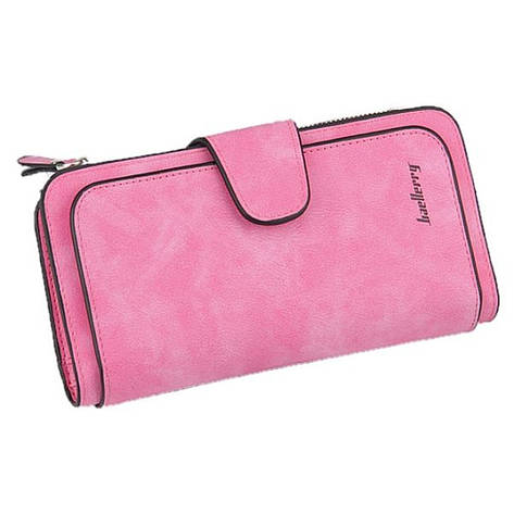 Женский замшевый кошелек клатч Baellerry Forever / Женское портмоне (19 х 10,5 х 2 см) Розовый, фото 2