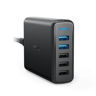 

Зарядное устройство Anker PowerPort 5 - 63W 2xQC3.0 & 3xUSB PowerIQ Black (A2054L11) n1.in.ua, Черный