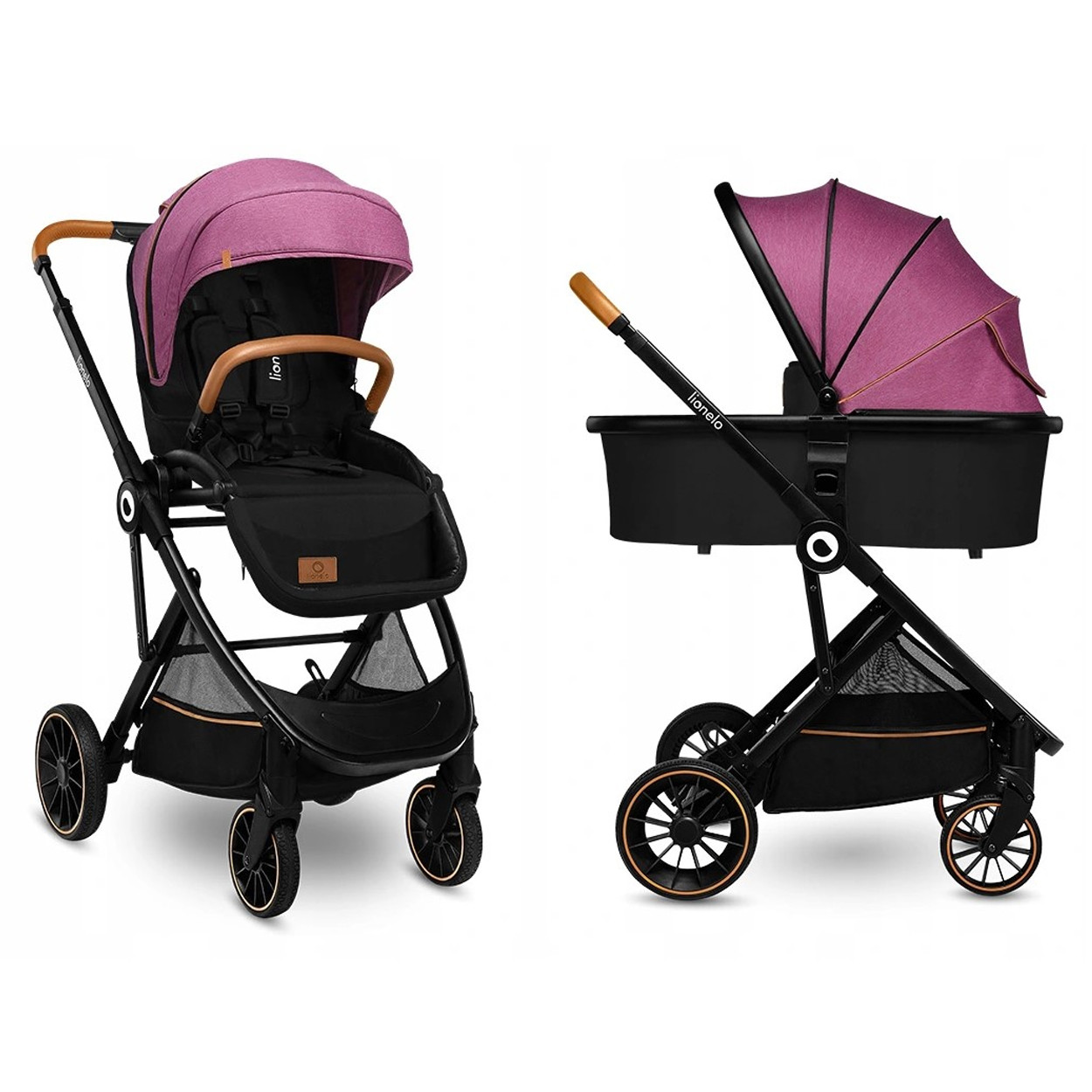 

Универсальная коляска 2 в 1 RIYA PINK VIOLET, Разные цвета