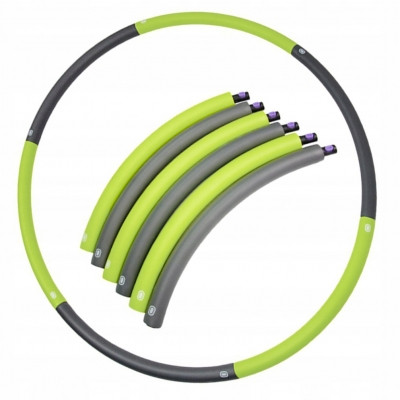 

Обруч массажный Hula Hoop SportVida 90 см SV-HK0214 Grey-Green SKL41-227541