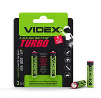 Батарейки VIDEX TURBO LR03/AAA (блістер 2шт)