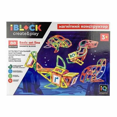 

Конструктор магнитный IBLOCK PL-920-07 Водный мир 88 деталей