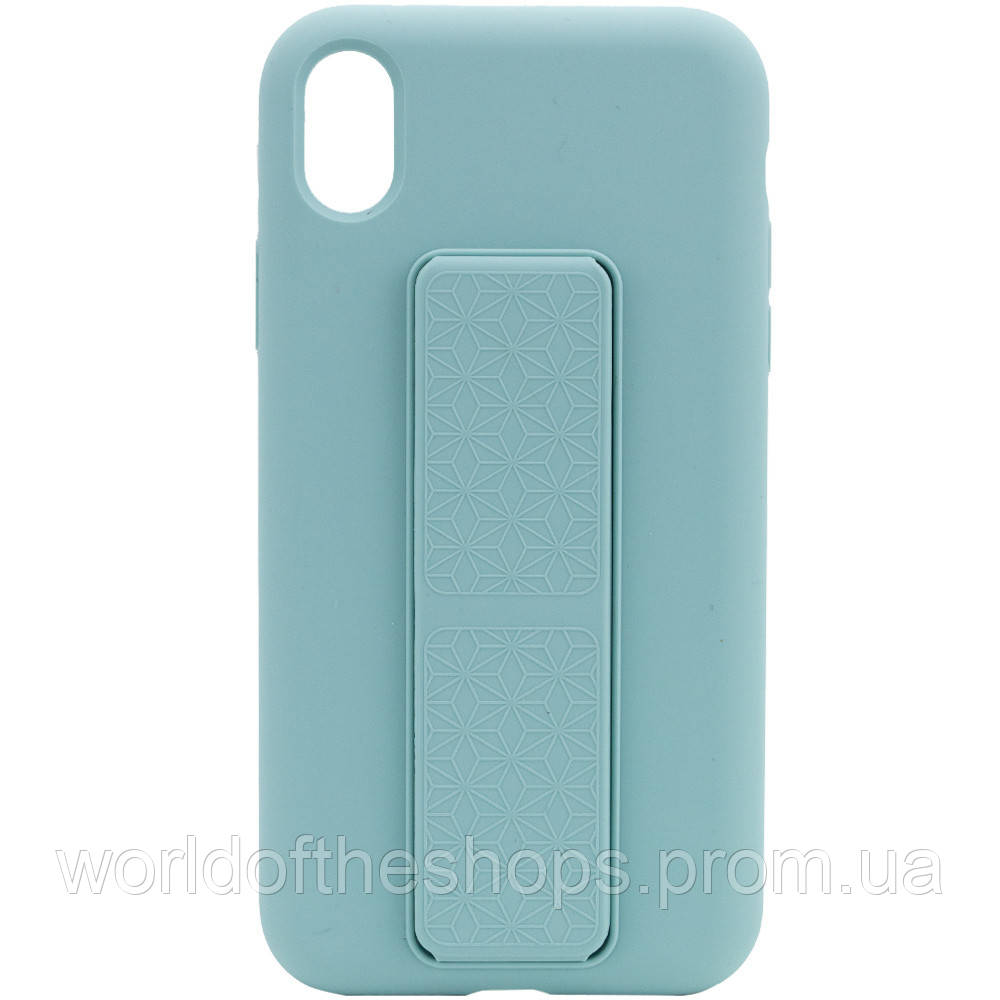 

Уценка Чехол Silicone Case Hand Holder для Apple iPhone XR (6.1"), Дефект упаковки / бирюзовый / ice blue