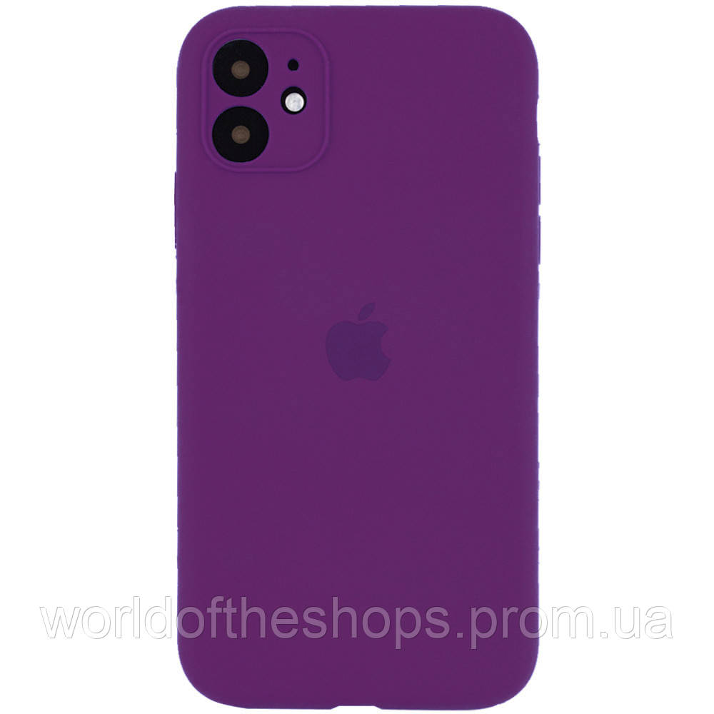 

Чехол Silicone Case Full Camera Protective (AA) для Apple iPhone 12 mini (5.4"), Фиолетовый / grape