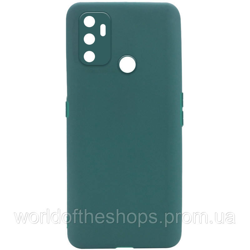 

Силиконовый чехол Candy Full Camera для Oppo A53 / A32 / A33, Зеленый / forest green