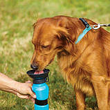Поилка для собак дорожная Dog Water Bottle 7363, белая, фото 5