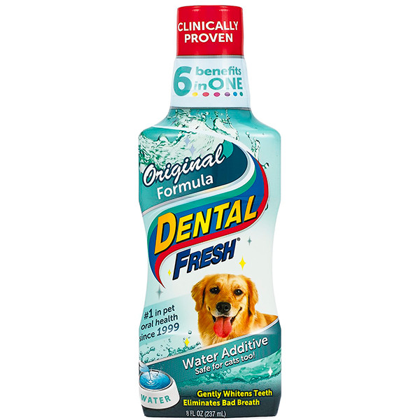 SynergyLabs Dental Fresh СИНЕРДЖИ ЛАБС СВЕЖЕСТЬ ЗУБОВ жидкость от зубного налета и запаха из пасти собак и