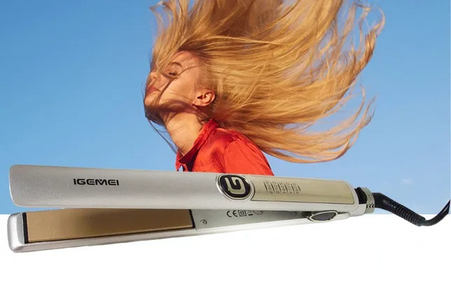 

Утюжок выпрямитель для волос Gemei GM-416 керамическое покрытие, сеть 220 В, разные цвета, утюжок, выпрамитель