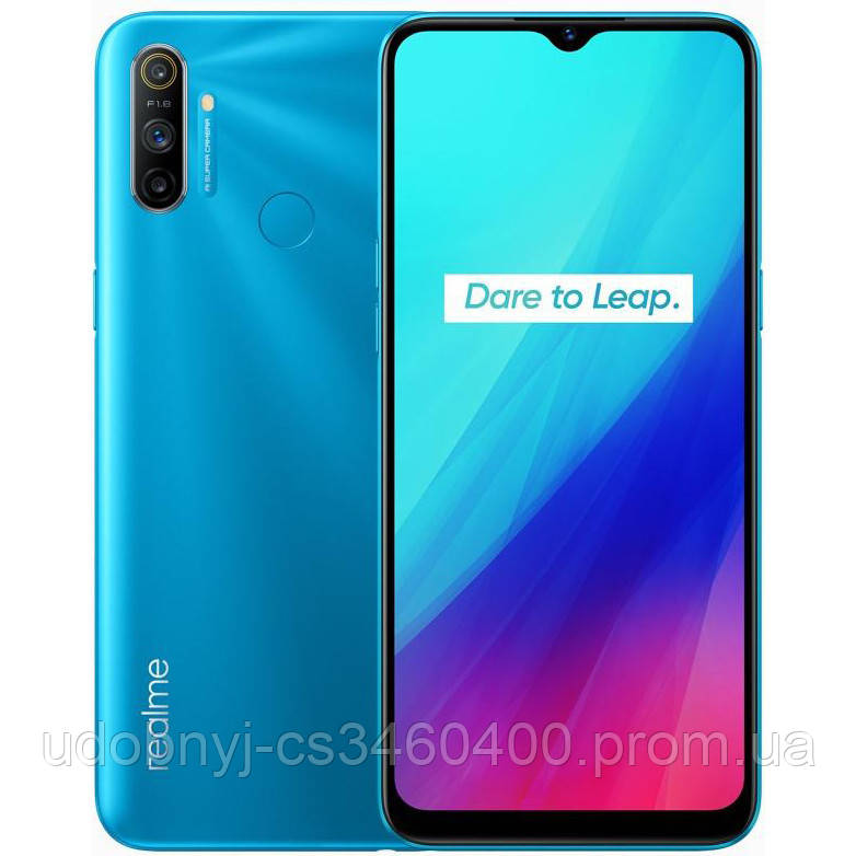 

Смартфон с 3 камерами, сканером пальца и емким аккумулятором на 2 sim Realme C3 2/32GB blue (Гарантия 12 мес), Синий