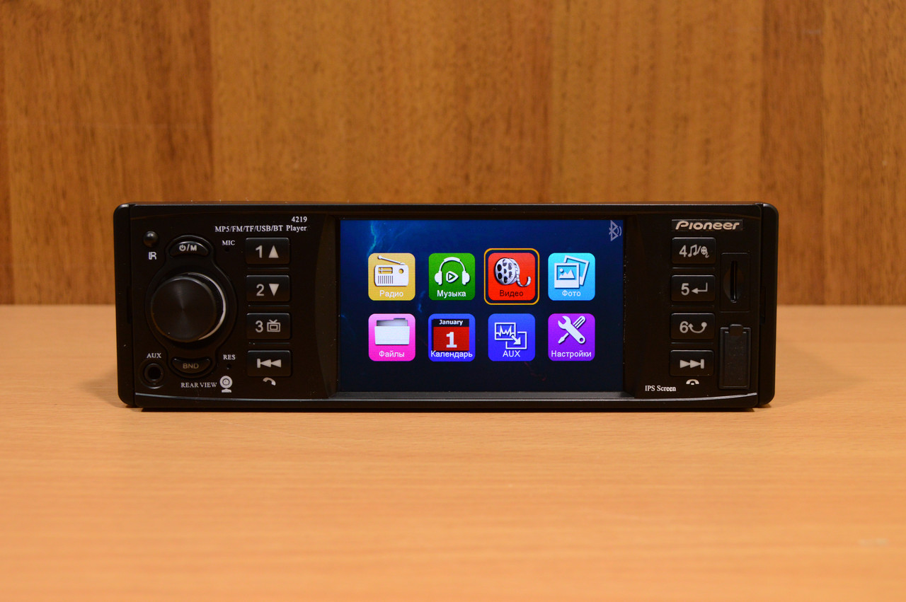 

1Din автомагнитола Pioneer 4219 с экраном 4.2"+блютуз (магнитола Пионер 1 Дин)