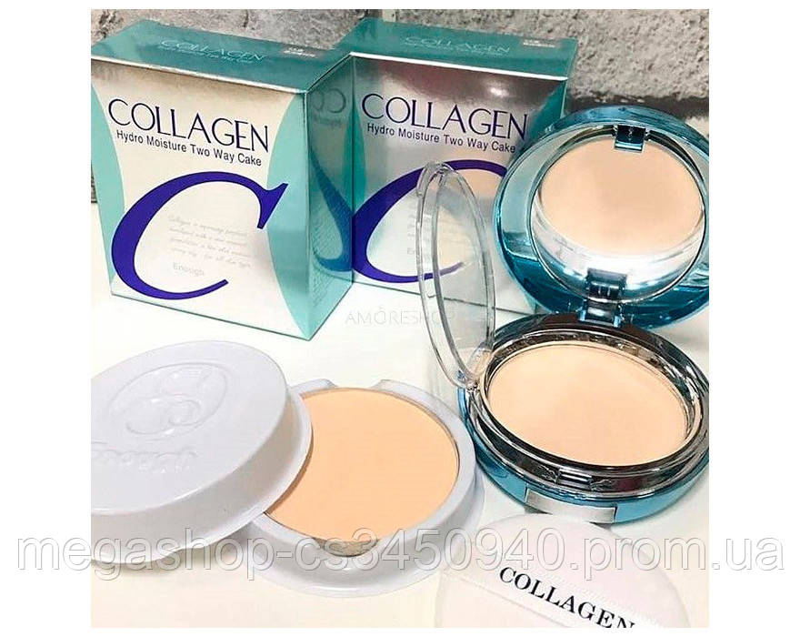 

Увлажняющая компактная пудра с коллагеном Enough Collagen Hydro Moisture Two Way Cake SPF25 PA++ ТОН 13