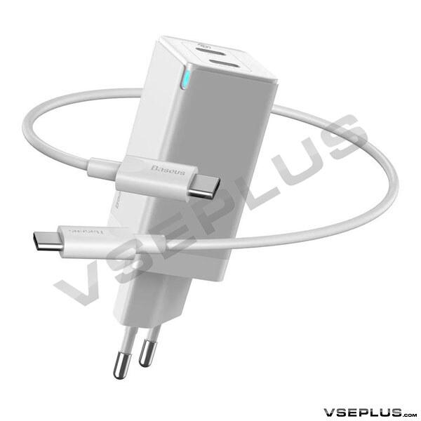 

СЗУ Baseus CCGAN-M02 GaN2 Quick Charger, белый, с кабелем, Type-C