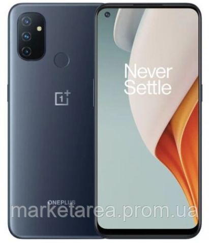 

Смартфон с 3 камерами и мощной батареей на 2 сим OnePlus Nord N100 4/64GB Midnight Frost (Гарантия 12 мес), Черный