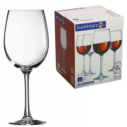 Набор бокалов Luminarc Allegresse 420 мл 4 шт J8166, фото 2