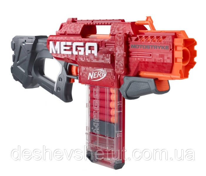 

Nerf Mega Motostryke Motorized E6473 Hasbro Нерф Бластер Пистолет Игрушечное оружие Іграшкова зброя, Красный