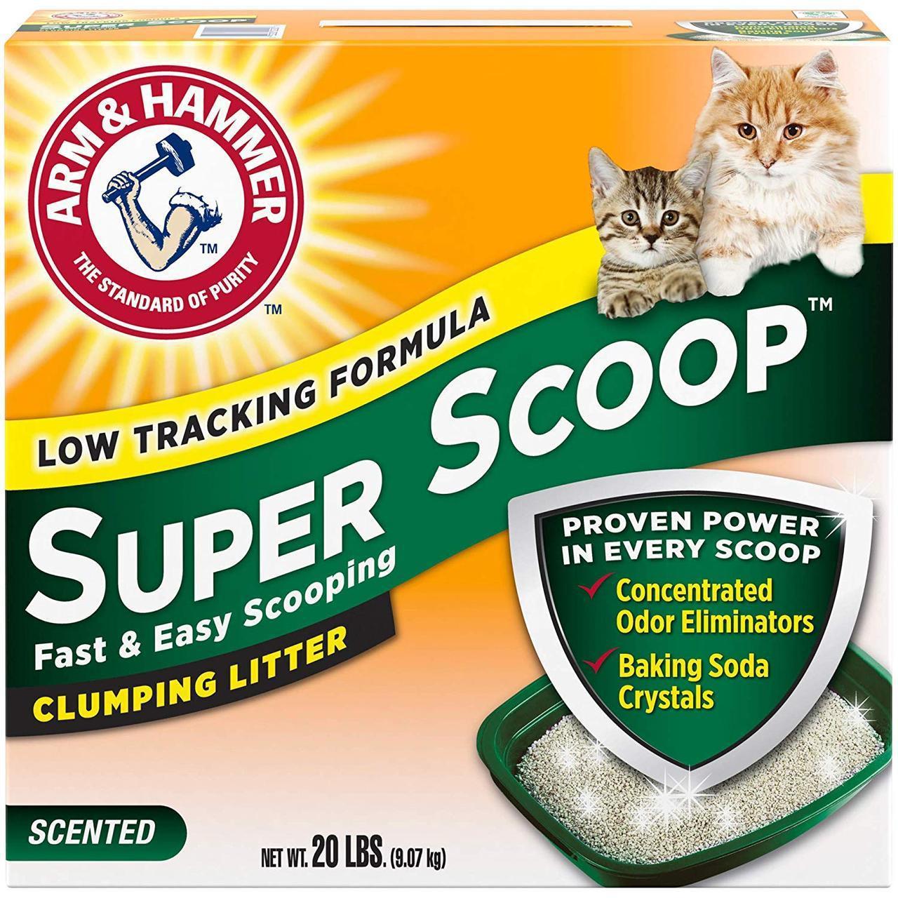 

Наполнитель Arm & Hammer SUPER SCOOP (Арм Хаммер для котячого туалету, аромат свіжості), 6,35кг.