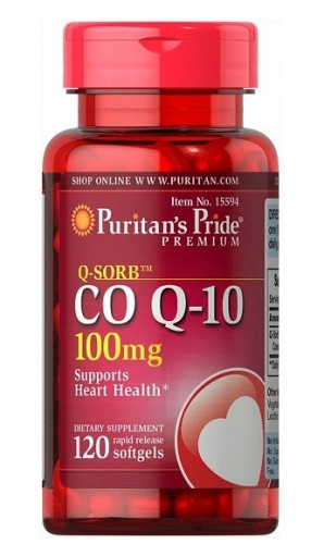 

Puritan's Pride CO Q-10 100 mg (120 softgels) Поддерживает здоровье сердечно-сосудистой системы