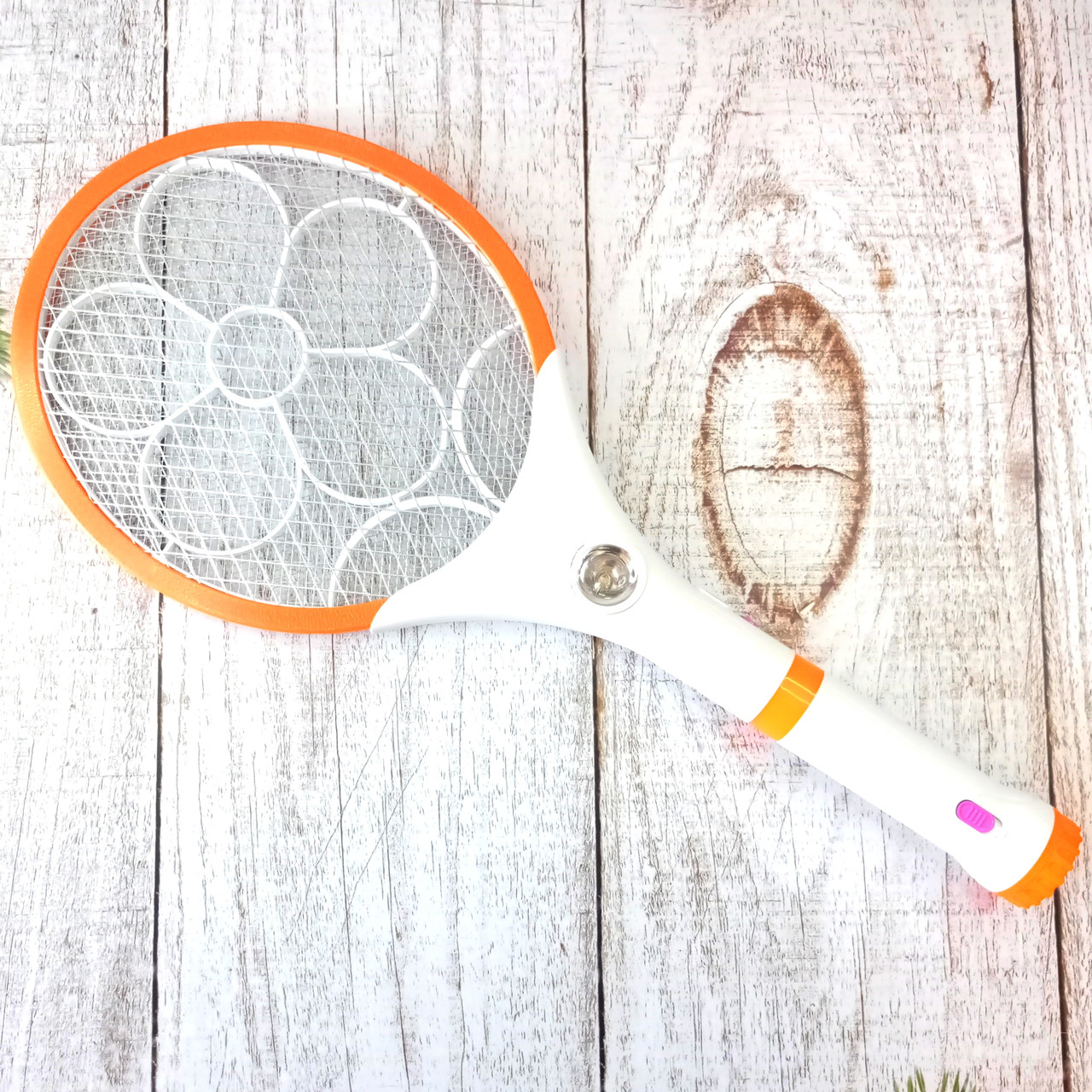 

Мухобойка электрическая аккумуляторная с фонариком и подсветкой Mosquito Exterminator Racket Оригинальные фото