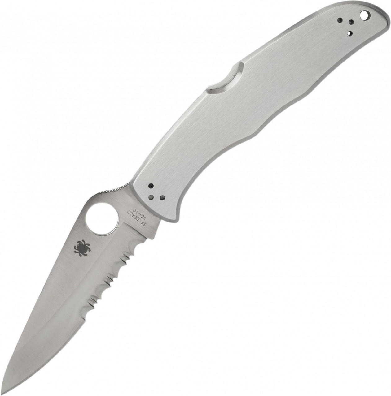 

Нож складной Spyderco Endura 4 полусеррейтор (длина: 222мм, лезвие: 98мм), стальной