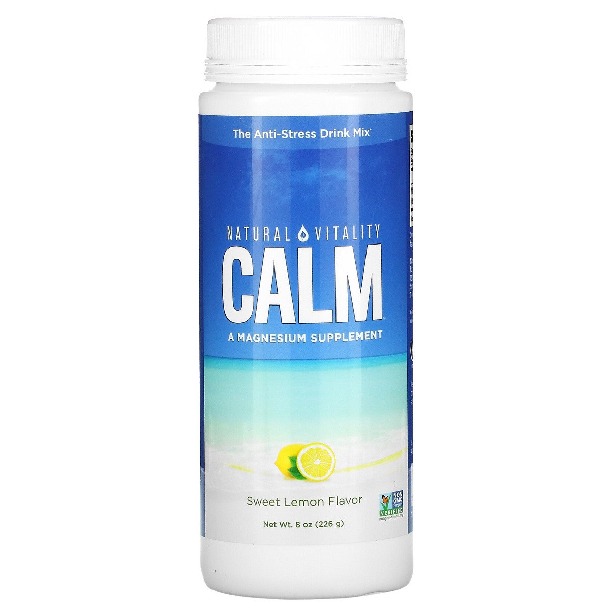 

Напиток-Антистресс, вкус сладкий лимон, CALM, The Anti-Stress Drink Mix, Natural Vitality, 226 гр (8 унций)