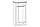 Шафа Світ Меблів Валеріо 2Д1Ш 103,5×200×58 сосна водевіль\дуб кам'яний, фото 2