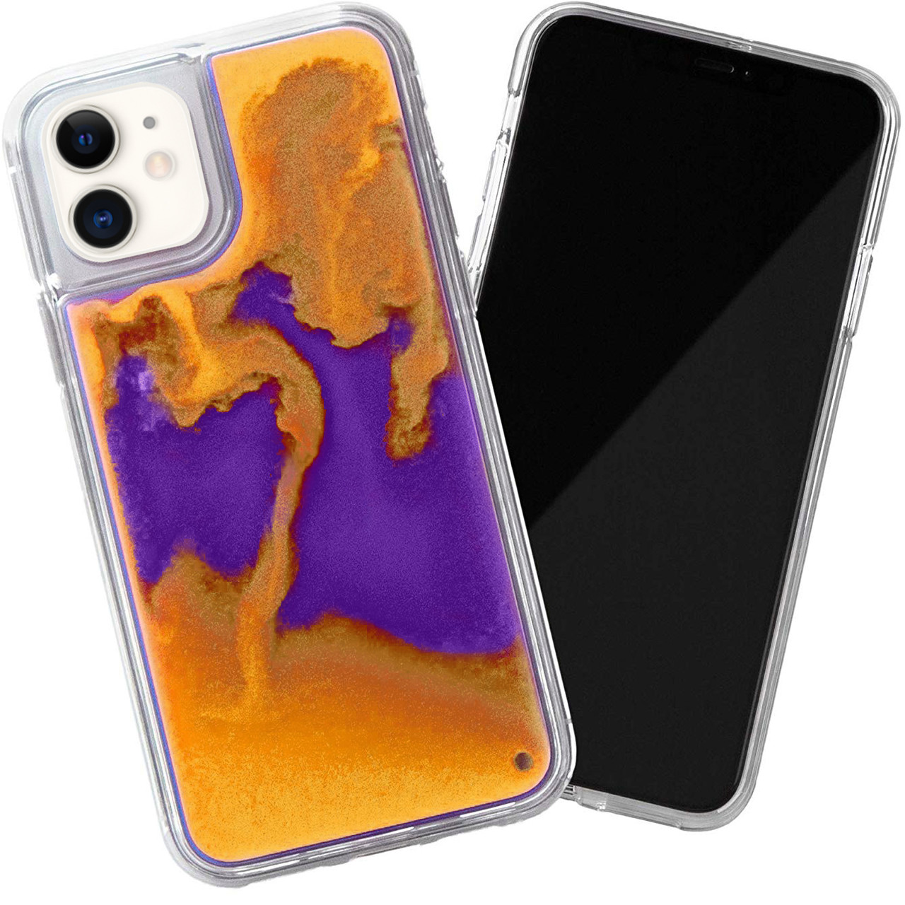 

Неоновый чехол Neon Sand glow in the dark для Apple iPhone 11 (6.1") Фиолетовый / Оранжевый