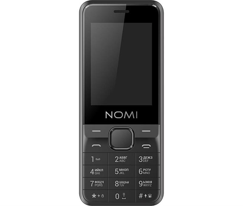 

Кнопочный мобильный телефон Nomi i2402 Dual Sim Red, Черно-красный