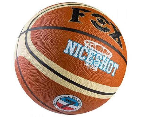 

М'яч баскетбольний Fox NiceShot помаранчевий з смугою, код: Fox-3-WS