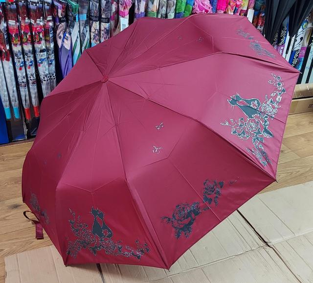 фотографія парасолька жіноча бордового кольору