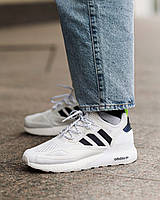 Мужские кроссовки Adidas ZX 2K Boost Белые Текстильные   Люкс, фото 1