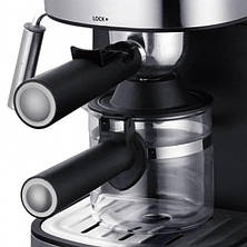 Кофемашина с капучинатором LEXICAL LEM-0601 800 Вт, кофеварка для дома, фото 2