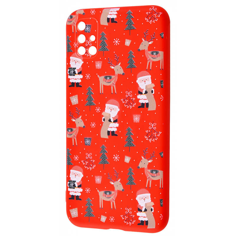 

TPU чехол WAVE Fancy для Samsung Galaxy M31s, Santa claus and deer / red