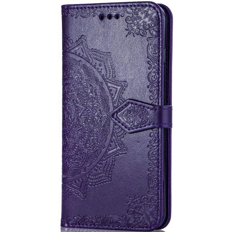 

Кожаный чехол (книжка) Art Case с визитницей для Oppo A5s / Oppo A12, Фиолетовый