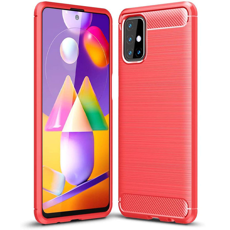 

TPU чехол Slim Series для Samsung Galaxy M31s, Красный