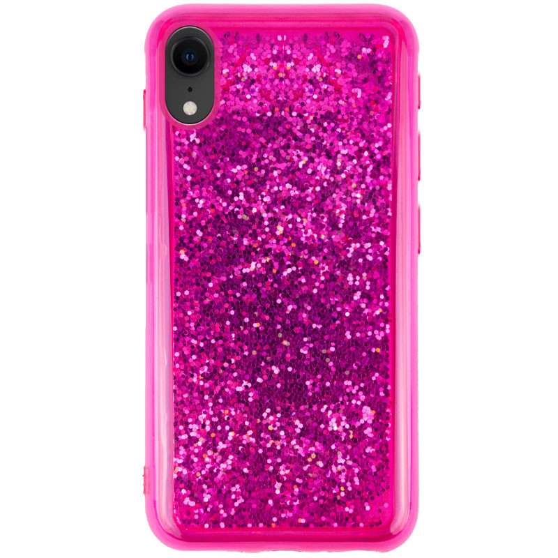 

TPU+PC чехол Sparkle (glitter) для Apple iPhone XR (6.1"), Малиновый