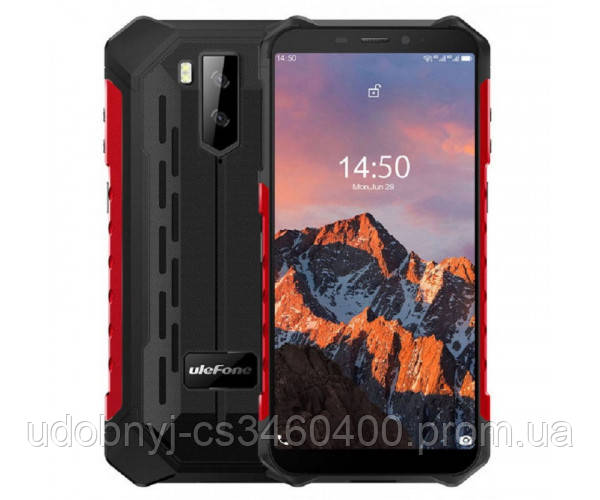 

Смартфон защищенный с большим дисплеем, мощной батарей Ulefone Armor X5 Pro 4/64 Red Global (Гарантия 12 мес), Красный