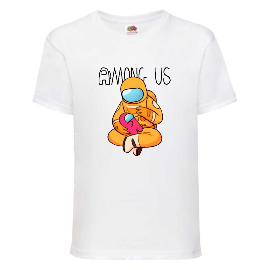 

Футболка Амонг Ас (Among Us-005) белая 116-128-140-152-164 размер
