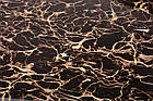 Журнальный столик WIZARD Halmar дымчатый коричневый/черный мрамор, фото 5
