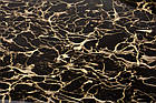 Журнальный столик WIZARD Halmar дымчатый коричневый/черный мрамор, фото 6