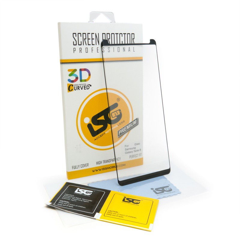 

Защитное стекло iSG 3D Screen Protector Full Cover для Samsung Galaxy Note 8