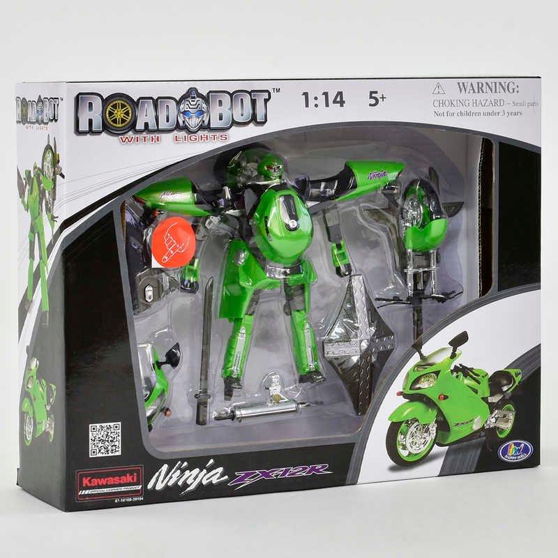 

Трансформер RoadBot 52100 (18) Kawasaki, 1:24, 2в1,свет,в коробке