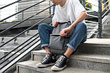 Сірий чоловічий рюкзак STUFFBOX GRAY спортивний WLKR молодіжний, фото 8
