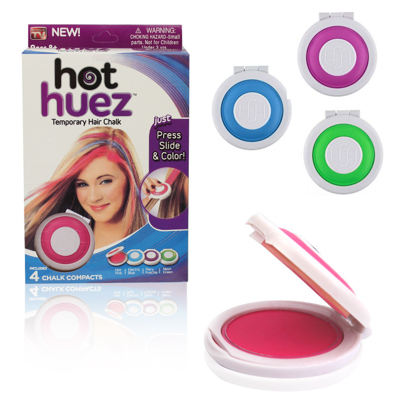 

Цветные мелки для волос Hot Huez 4 цвета SKL11-276434