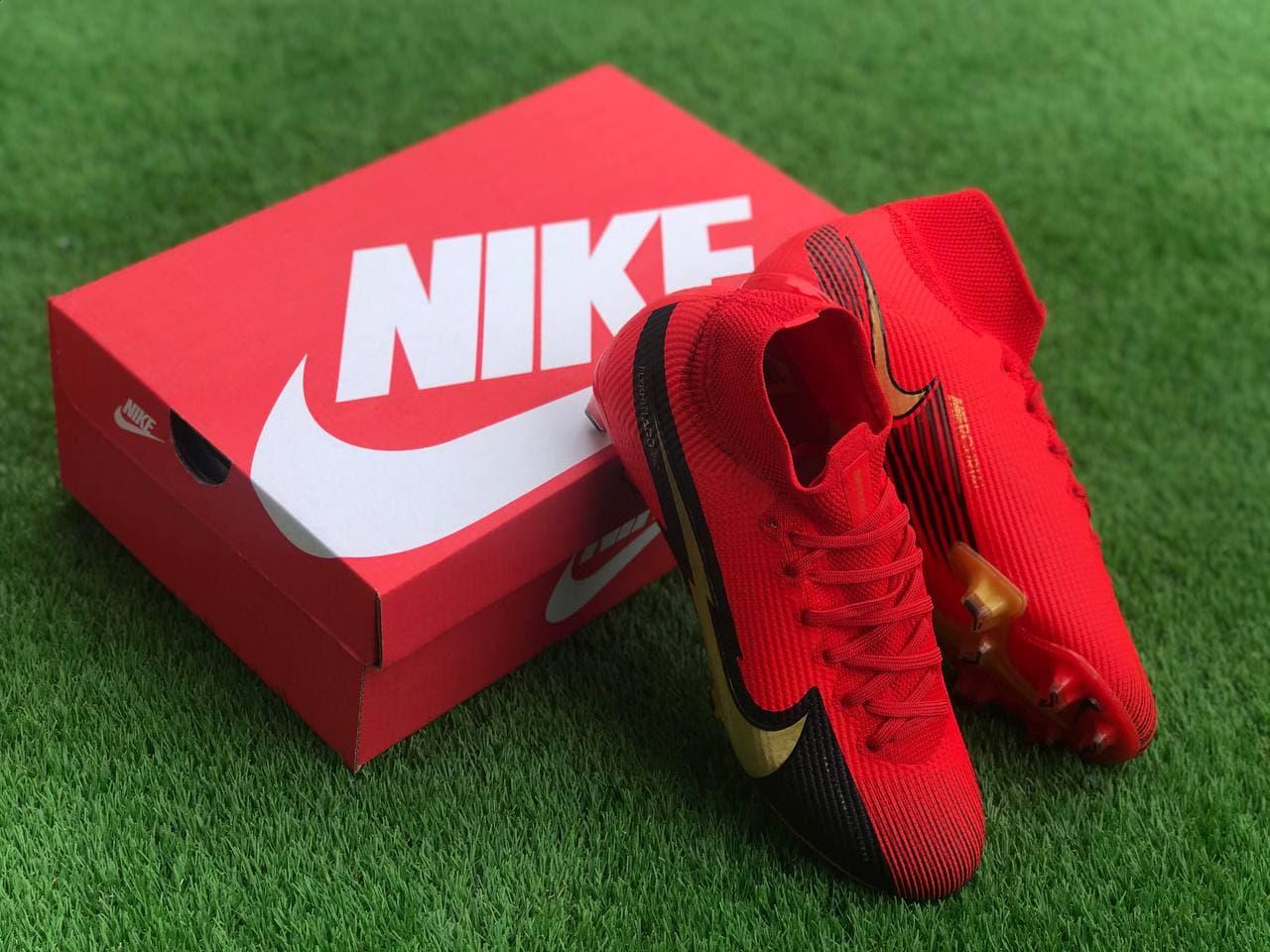 

Футбольные Бутсы Nike Mercurial Vapor 13 спортивная обувь для футбола найк меркуриал красные, Красный