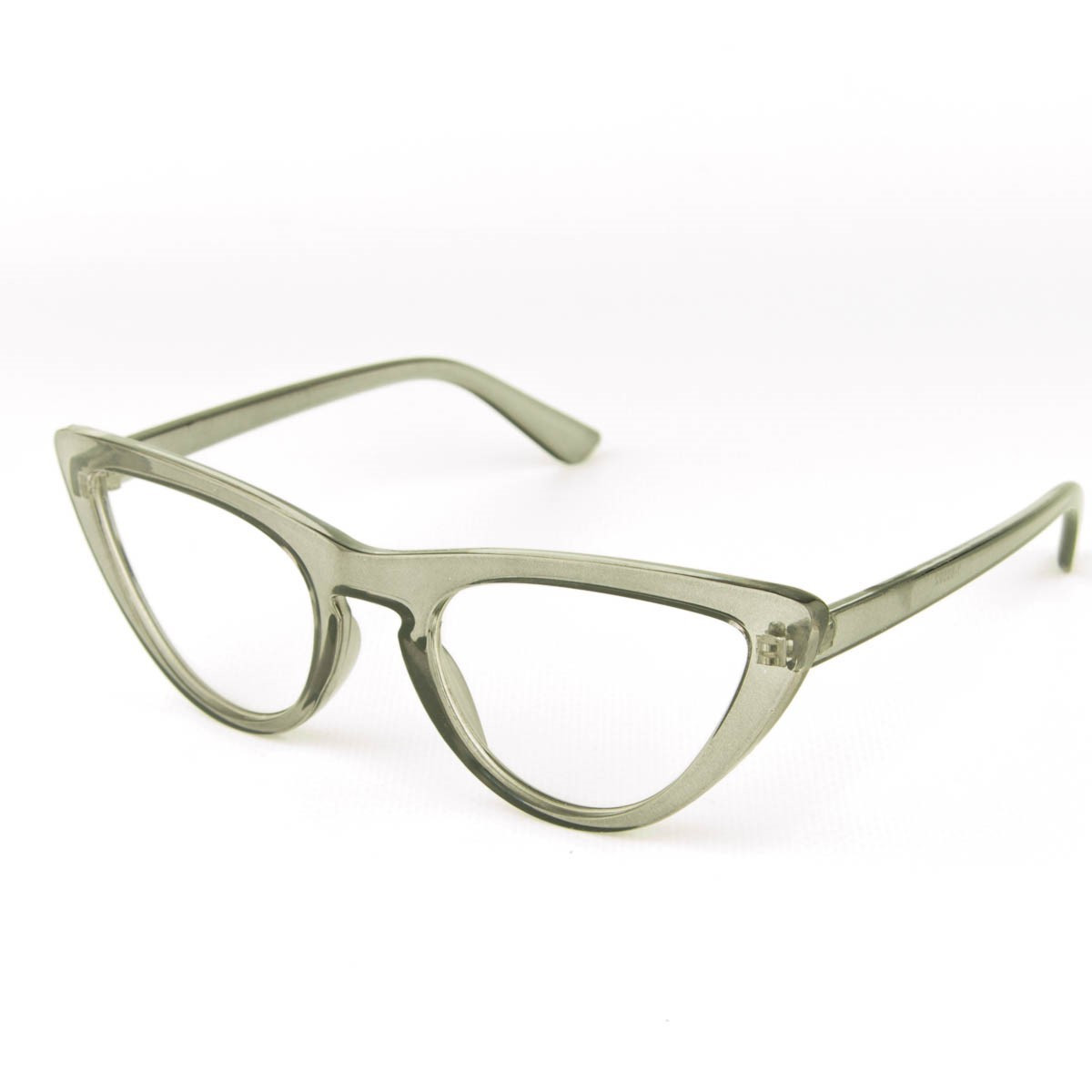 Имиджевые женские очки кошачий глаз - Серые - 1-88592