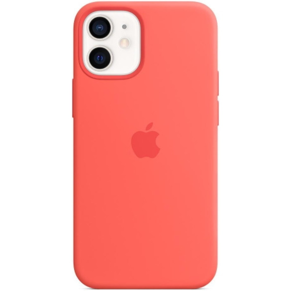 

Чехол Sillicon Case для iPhone 12 mini with magsafe and splash Pink Citrus
