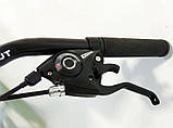 Велосипед гірський двоколісний двопідвісний на сталевій рамі Azimut Blackmount 24" колеса 16" рама червоний, фото 4