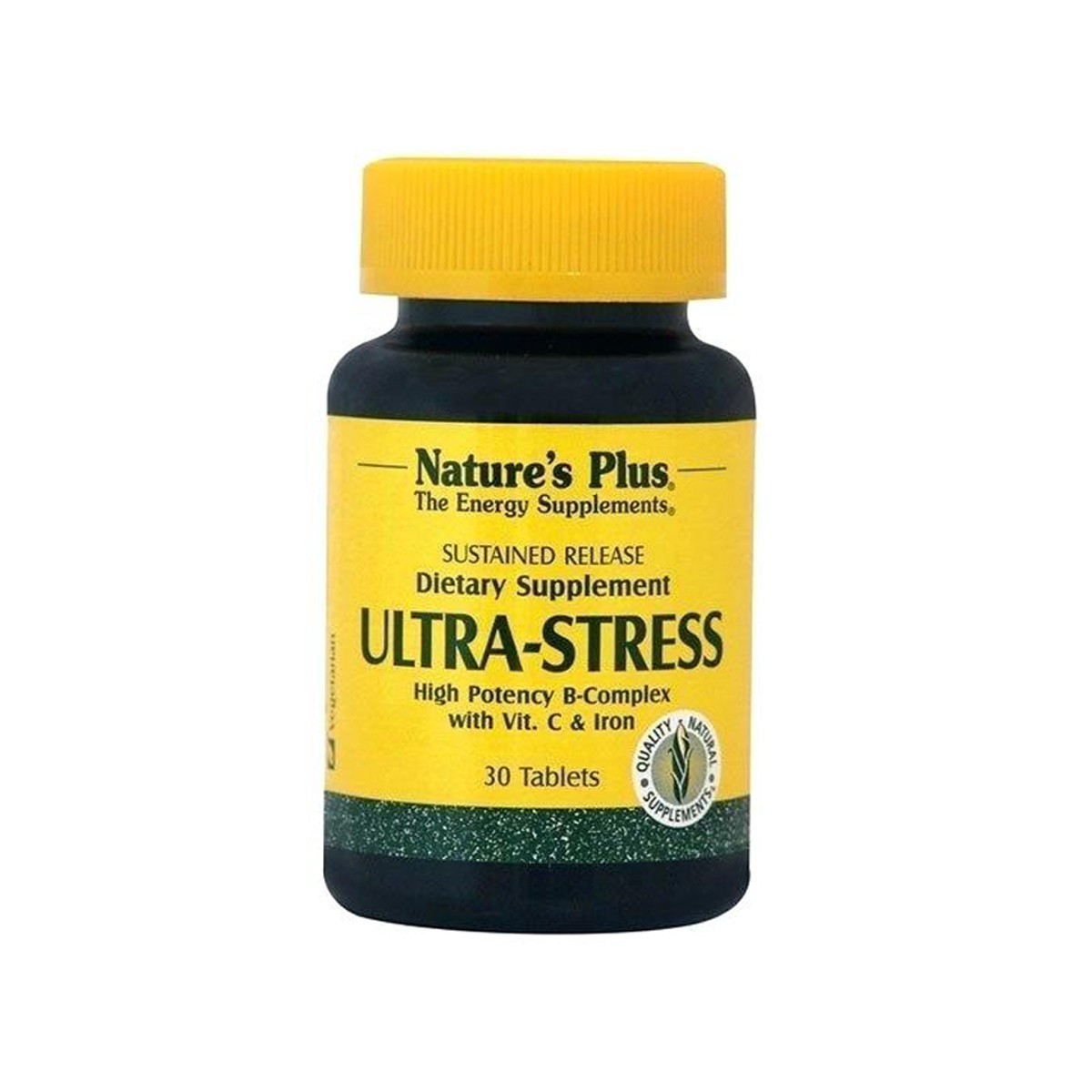 

Комплекс для Борьбы со Стрессом с Железом, Ultra Stress, Natures Plus, 30 таблеток