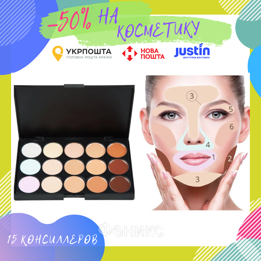 

Кремовый корректор консилер палетка для макияжа probeauty
