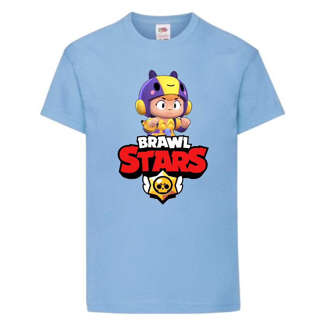 

Футболка детская Бравл Старс Беа 2 (Brawl Stars Bea) Голубой 164